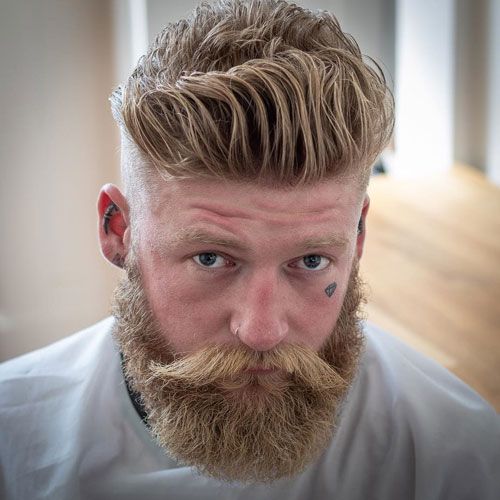 Trendy Short Hair and Long Beard Styles