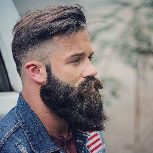 Trendy Short Hair and Long Beard Styles